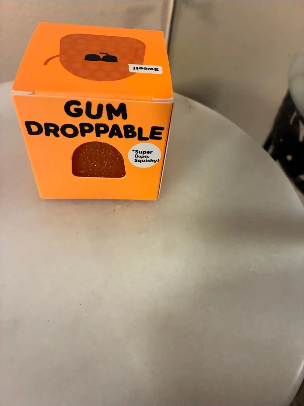 Gum Droppable Orange Squishy Toy - Brand: